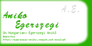 aniko egerszegi business card